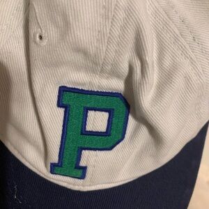 Ralph Lauren White and Blue Cap with Green Logo